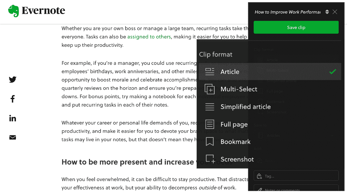 Evernote Web Clipper Windows 11 download